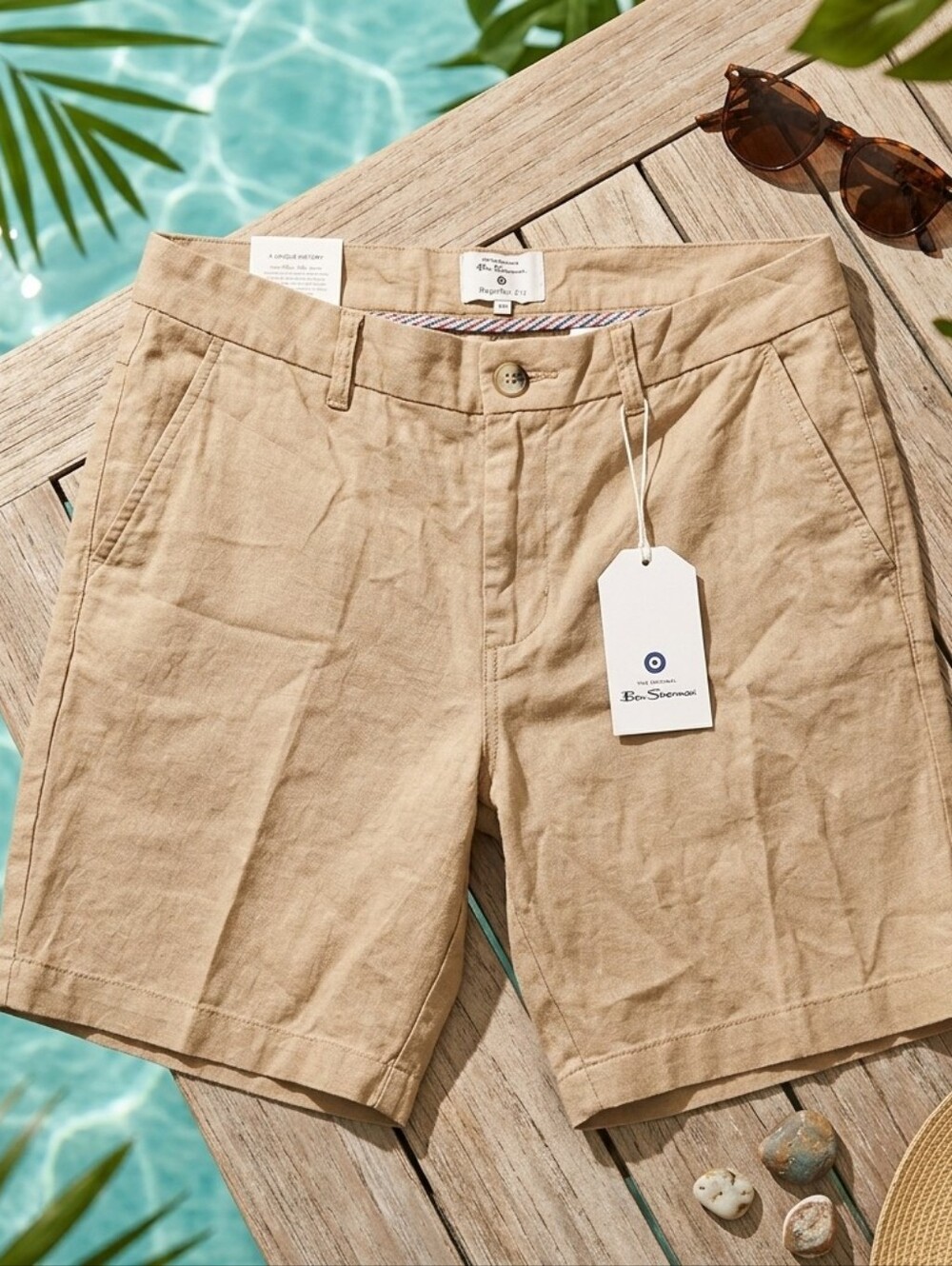 Ben Sherman Khaki Tan Chino Shorts